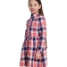 Платье для девочек Mini Maxi, модель 6825, цвет розовый/синий/клетка