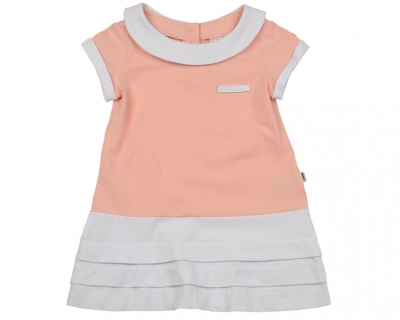 Платье для девочек Mini Maxi, модель 1611, цвет розовый/белый