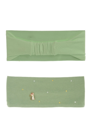 Повязка для девочки Голубоглазка, Миалт хаки, лето