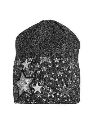 Шапка для девочки Вспышка, Миалт черный, весна-осень