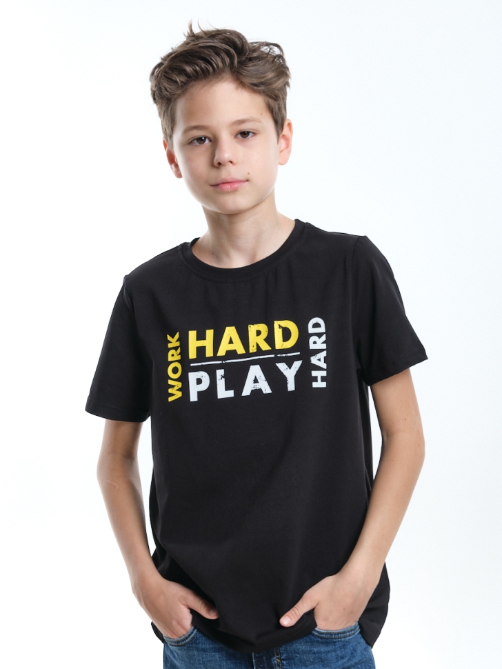 Футболка для мальчиков Mini Maxi, модель 7904, цвет черный - Футболки для мальчиков