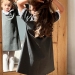 Платье для девочки школьное БУШОН SK10, цвет серый