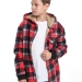 Куртка для мальчиков Mini Maxi, модель 7856, цвет красный/серый/клетка