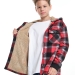 Толстовка для мальчиков Mini Maxi, модель 7856, цвет красный/серый/клетка