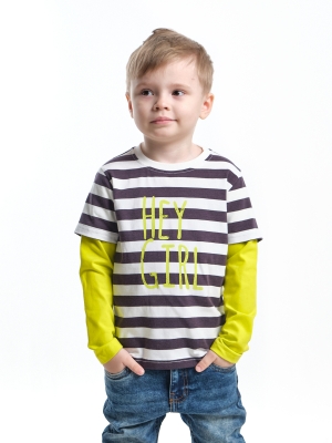 Лонгслив для мальчиков Mini Maxi, модель 1390, цвет мультиколор