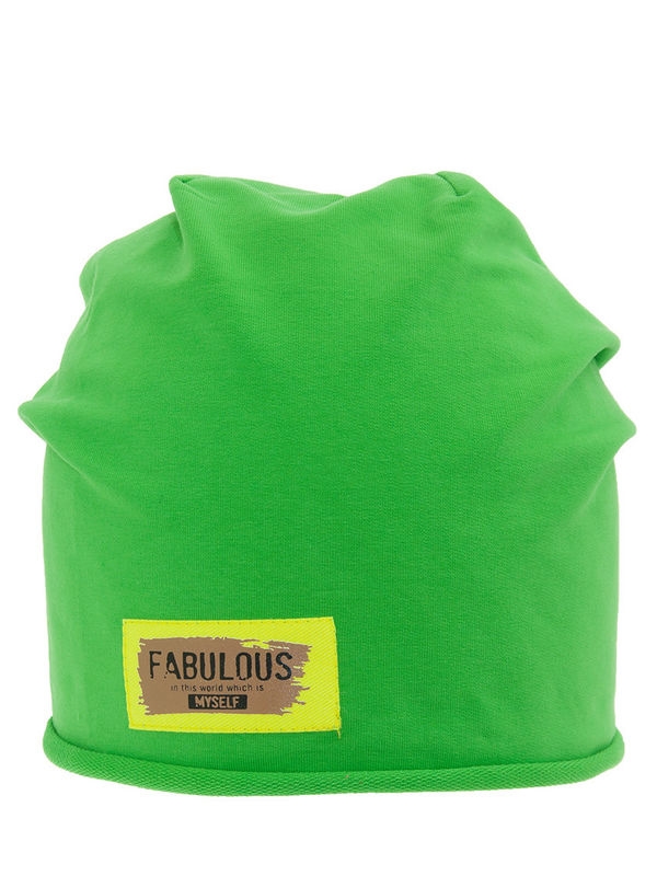 Шапка Неформал, Миалт зеленый - Для девочек весна-осень