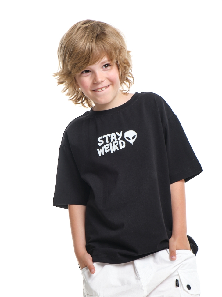Футболка для мальчиков Mini Maxi, модель 9013, цвет черный - Футболки для мальчиков