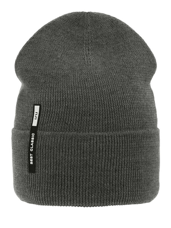 Шапка для мальчика Дистанция, Миалт серый, весна-осень - Шапки весна-осень