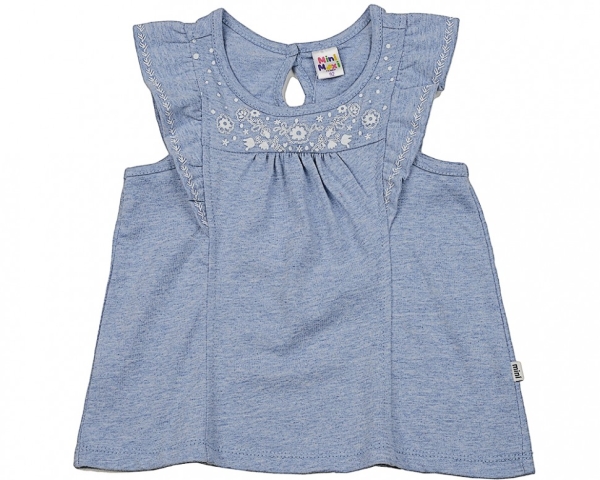 Туника для девочек Mini Maxi, модель 1685, цвет голубой - Туники для девочек