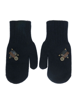 Варежки для мальчика Пик, Миалт темно-синий, зима