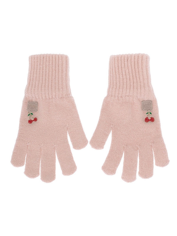 Перчатки для девочки Двоечка, Миалт светло-розовый - Перчатки