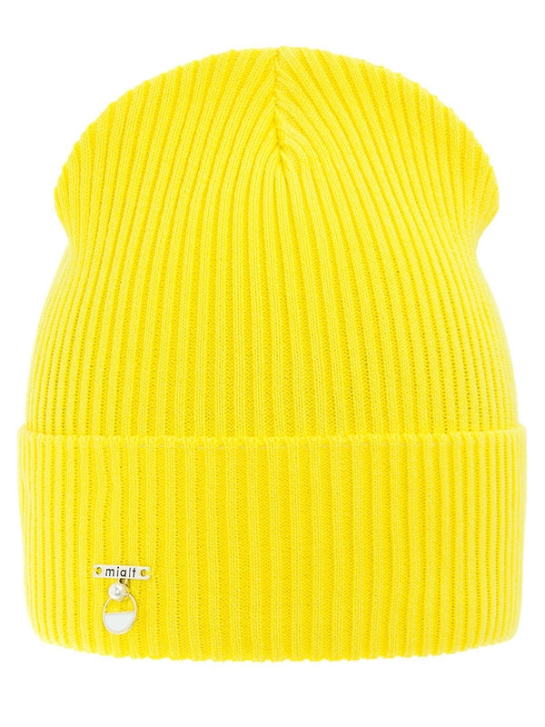 Шапка для девочки Богема, Миалт желтый - Для девочек весна-осень