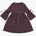 Платье для девочек Mini Maxi, модель 6837, цвет синий/красный/клетка