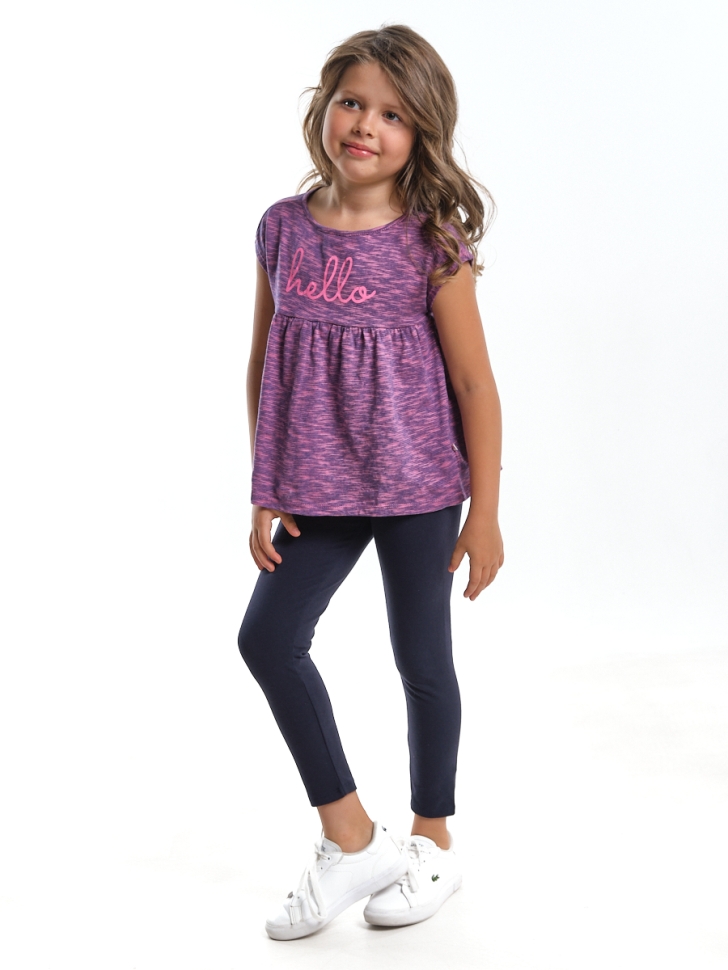 Комплект для девочек Mini Maxi, модель 0831, цвет лиловый - Комплекты летние