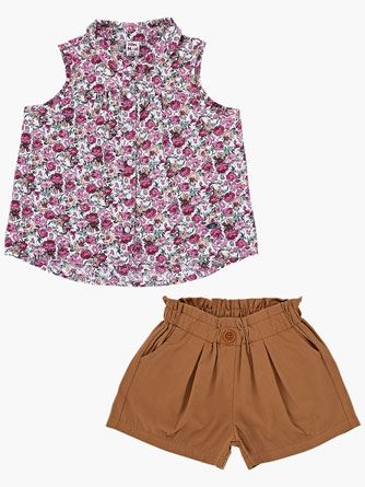 Комплект одежды для девочек Mini Maxi, модель 3375/7139, цвет мультиколор - Комплекты летние