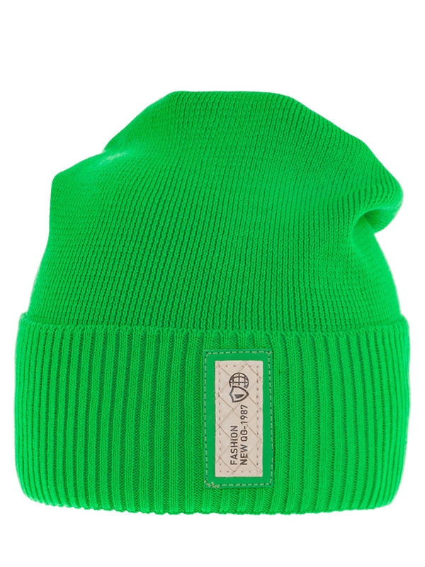 Шапка для мальчика Принцип, Миалт ярко-зеленый, весна-осень - Шапки весна-осень