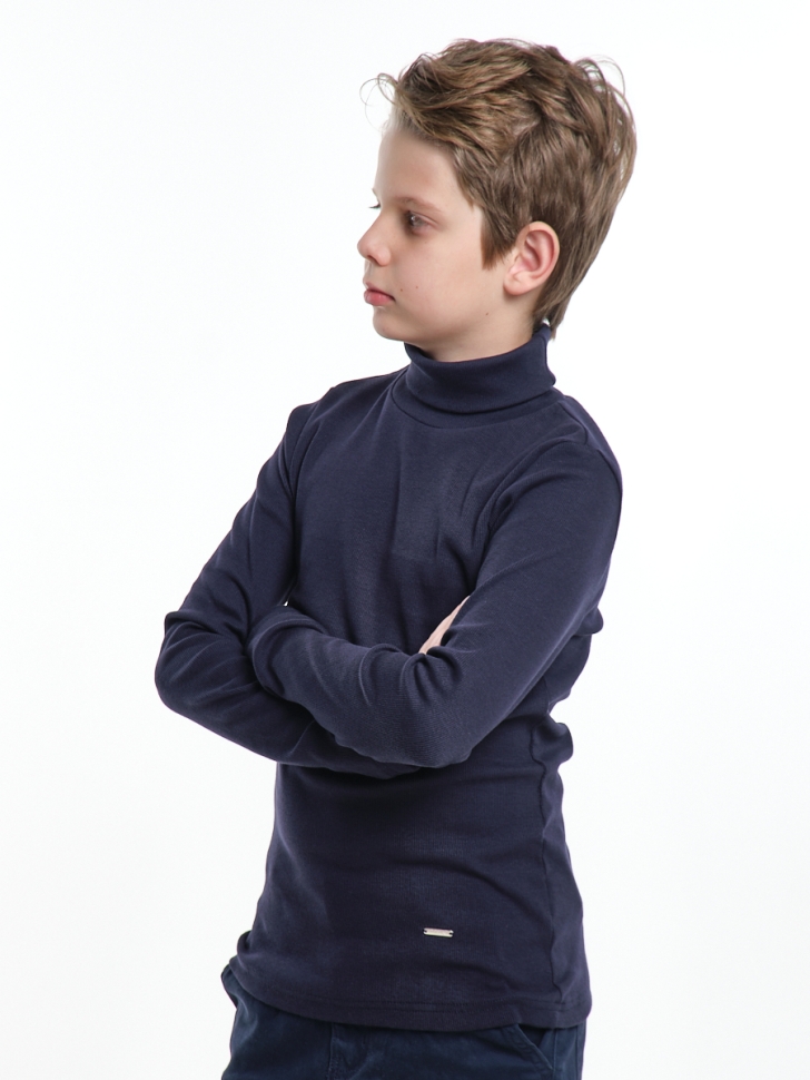 Водолазка для мальчиков Mini Maxi, модель 7977, цвет темно-синий - Водолазки для мальчиков