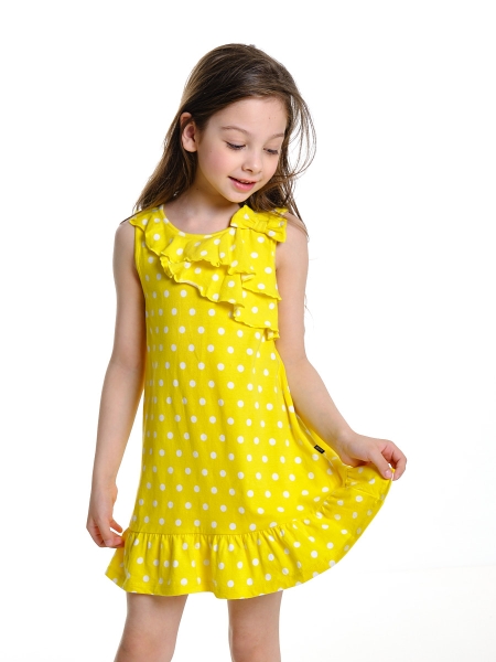 Платье для девочек Mini Maxi, модель 3190, цвет желтый - Платья для девочек с коротким рукавом