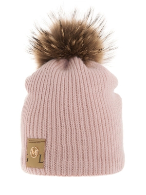 Шапка для девочки Мания, Миалт пудровый, зима