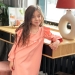 Платье для девочки нарядное БУШОН ST61, цвет персиковый