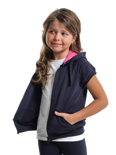Жилетка для девочек Mini Maxi, модель 0671, цвет темно-синий - Жилетки для девочек