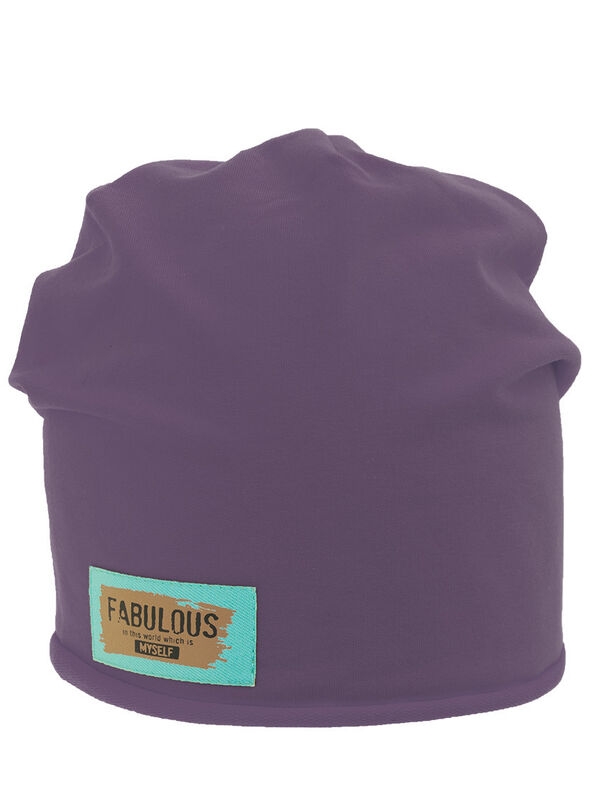Шапка Неформал, Миалт темно-сиреневый, весна-осень-лето - Для девочек весна-осень