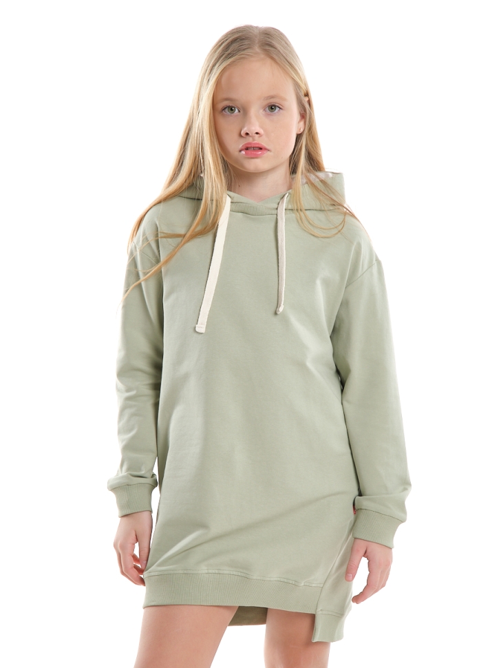 Платье для девочек Mini Maxi, модель 7500, цвет шалфей - Платья для девочек с длинным рукавом