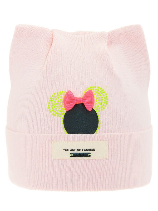 Шапка для девочки Витаминка, Миалт бледно-розовый, весна-осень - Для девочек весна-осень