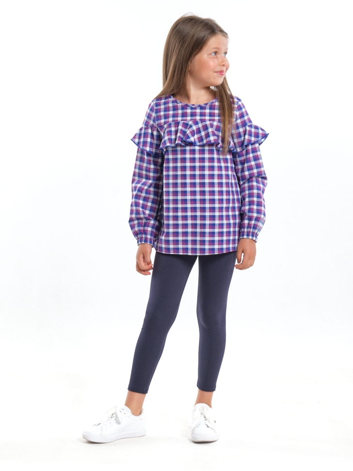 Комплект для девочек Mini Maxi, модель 4952, цвет клетка - Комплекты трикотажные