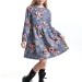 Платье для девочек Mini Maxi, модель 7844, цвет синий/мультиколор/мультиколор