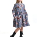 Платье для девочек Mini Maxi, модель 7844, цвет синий/мультиколор/мультиколор