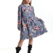 Платье для девочек Mini Maxi, модель 7844, цвет синий/мультиколор/мультиколор