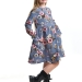Платье для девочек Mini Maxi, модель 7844, цвет синий/мультиколор/мультиколор