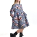 Платье для девочек Mini Maxi, модель 7844, цвет синий/мультиколор/мультиколор