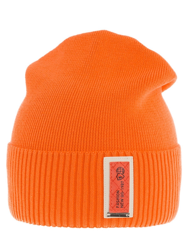 Шапка для мальчика Принцип, Миалт ярко-оранжевый, весна-осень - Шапки весна-осень