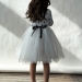 Платье для девочки нарядное БУШОН ST51, цвет белый