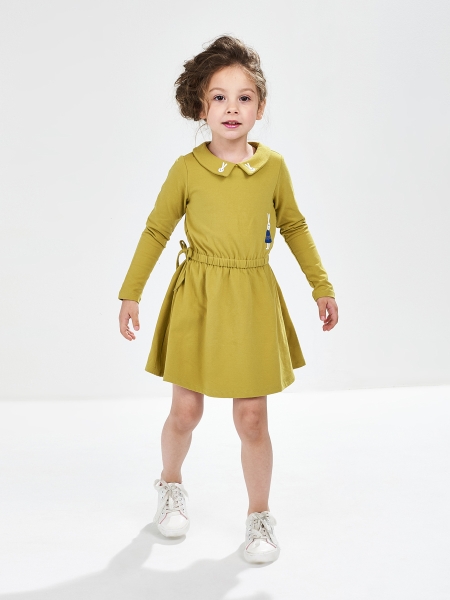 Платье для девочек Mini Maxi, модель 2577, цвет мультиколор - Платья для девочек с длинным рукавом