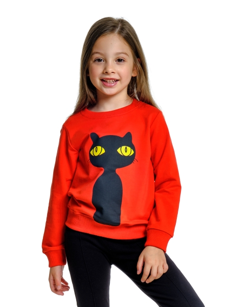 Джемпер для девочек Mini Maxi, модель 2015, цвет красный - Свитшоты / джемпера