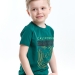 Футболка для мальчиков Mini Maxi, модель 3237, цвет темно-зеленый
