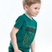 Футболка для мальчиков Mini Maxi, модель 3237, цвет темно-зеленый
