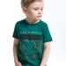 Футболка для мальчиков Mini Maxi, модель 3237, цвет темно-зеленый