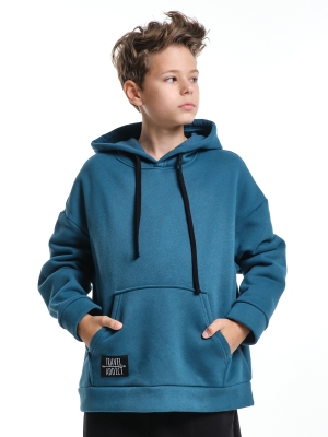 Худи для мальчиков Mini Maxi, модель 8018, цвет бирюзовый
