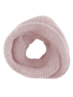 Шарф-снуд Малыш, Mialt бледно-розовый, зима