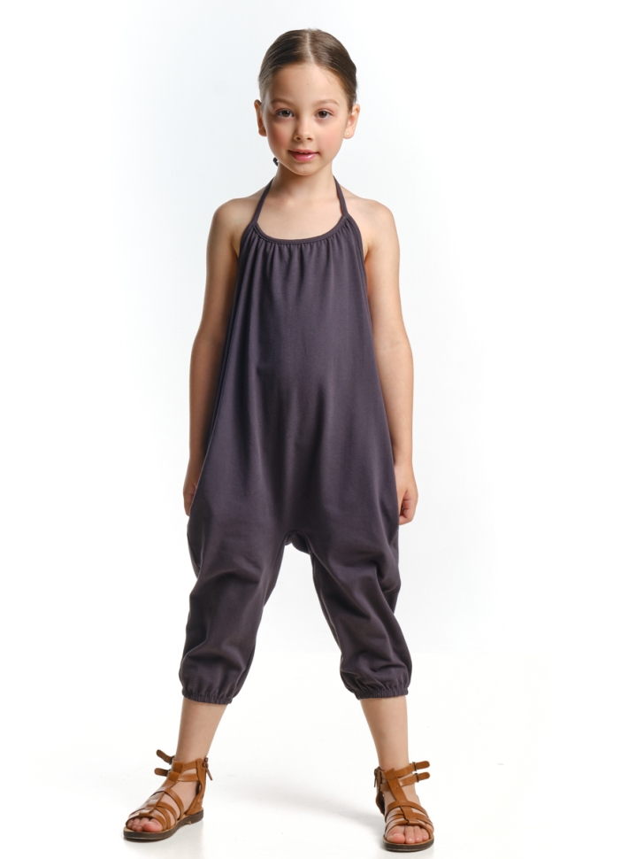 Комбинезон для девочек Mini Maxi, модель 7193, цвет антрацит - Комбинезоны / лето