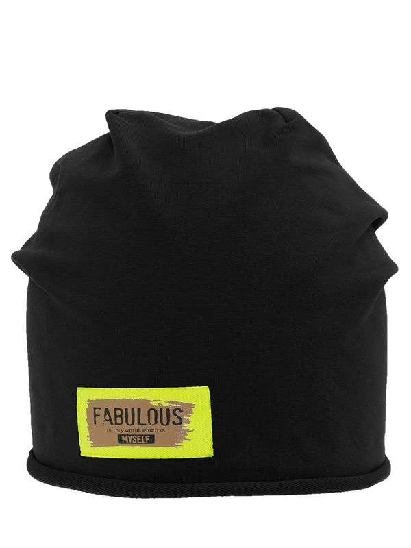 Шапка Неформал, Миалт черный - Для девочек весна-осень
