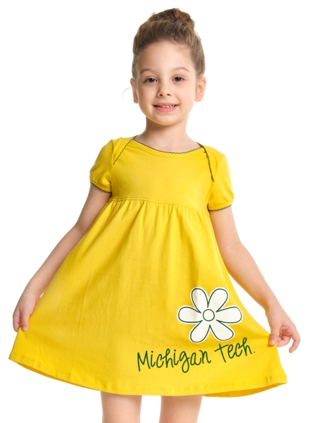Платье для девочек Mini Maxi, модель 2915, цвет горчичный - Платья для девочек с коротким рукавом