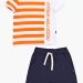 Комплект для мальчиков Mini Maxi, модель 6498, цвет оранжевый/синий