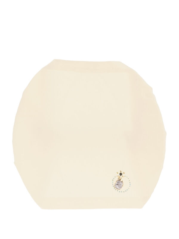 Повязка для девочки Дама, Миалт молочный, лето - Шапочки на лето