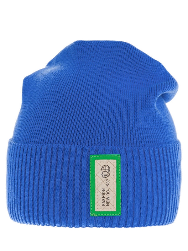 Шапка для мальчика Принцип, Миалт ярко-синий, весна-осень - Шапки весна-осень