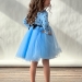 Платье для девочки нарядное БУШОН ST51, цвет голубой